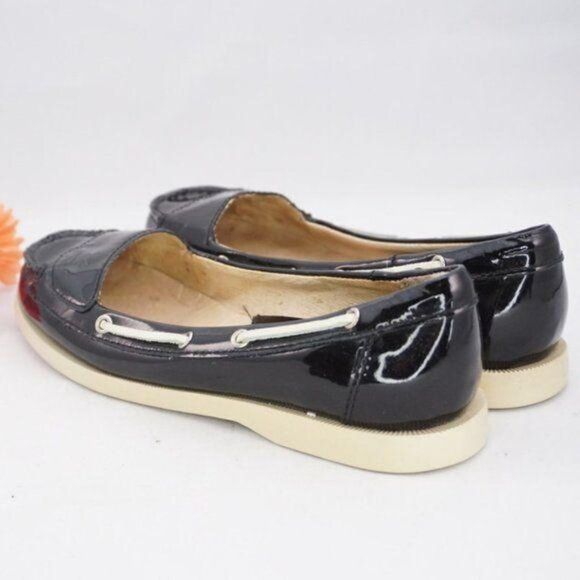 Michael Kors Black Patent Leather Topsider/Loafers - Picture 7 of 7